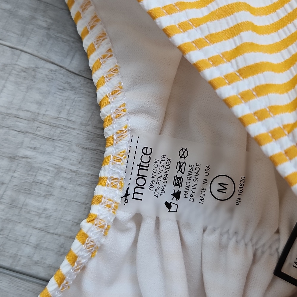 Montce Yellow Striped Bikini Set - Picture 8 of 10